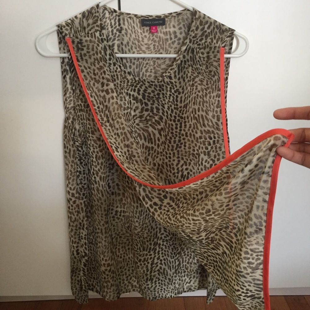 Vince Camuto Cheetah Tank Top